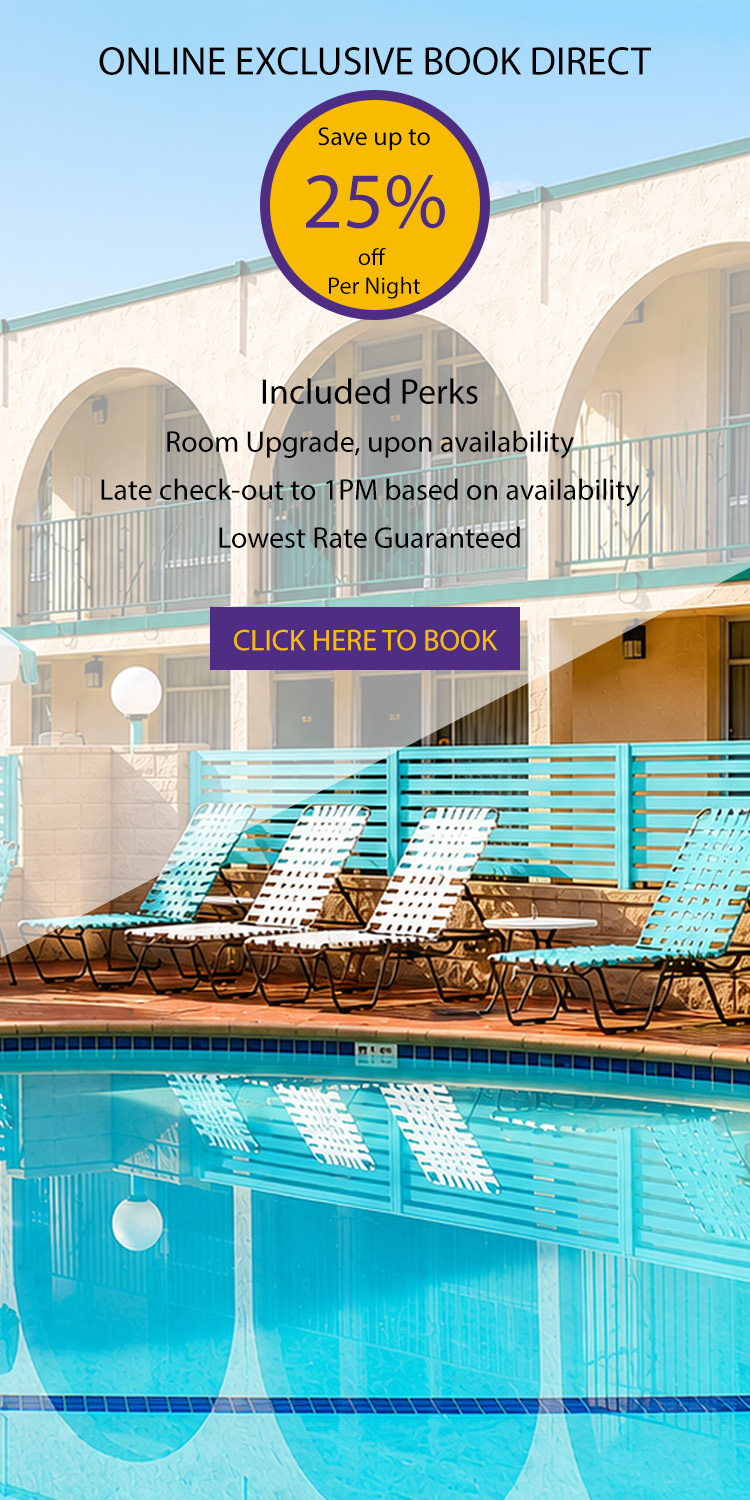 Kings Inn 25% rate. With guest room